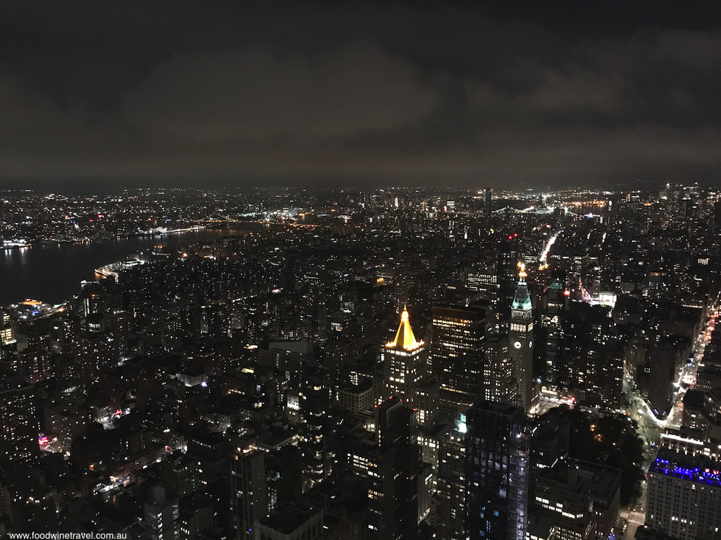 Night view from Empire State Building