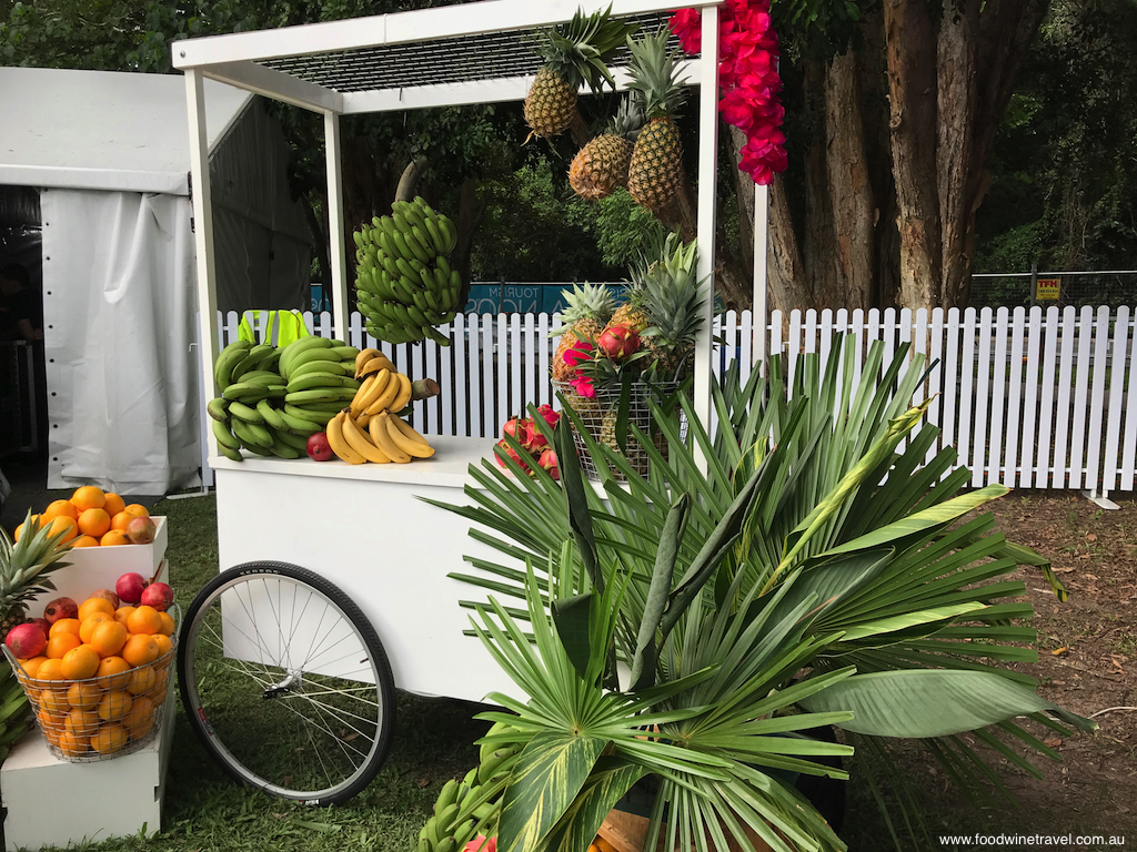 Noosa Food and Wine Festival Festival Village fruit cart