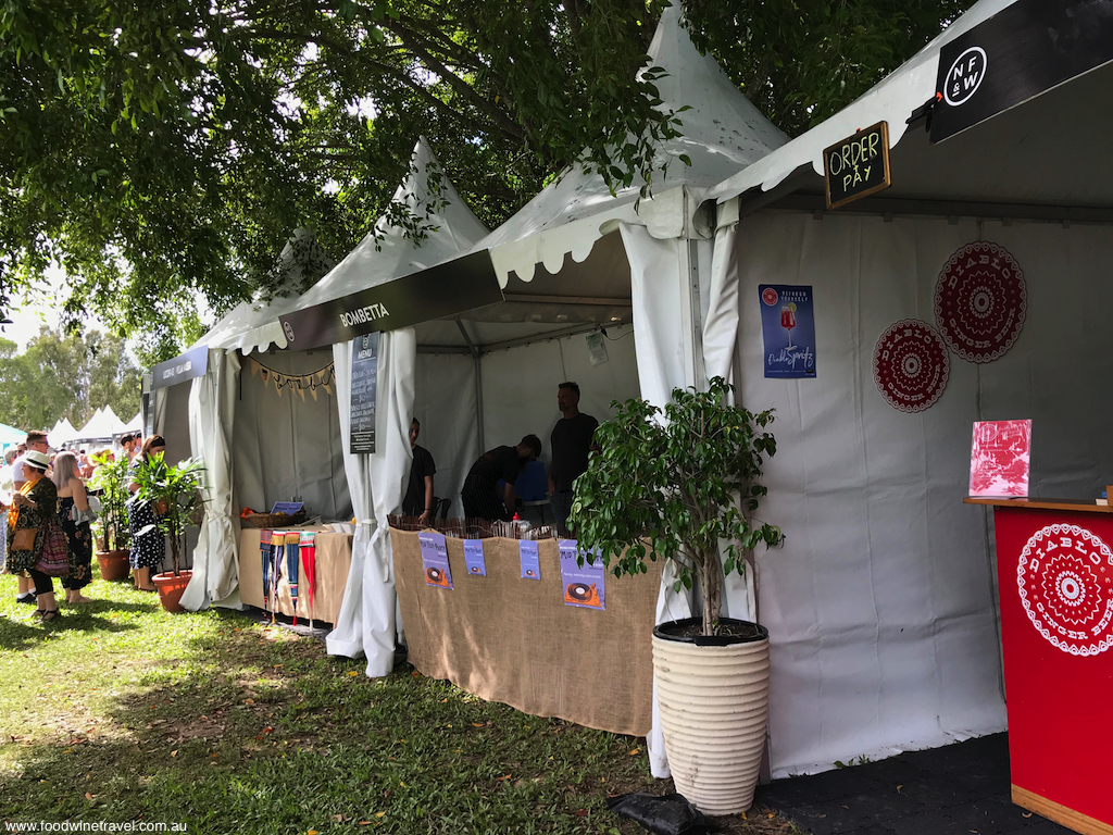 Noosa Food and Wine Festival Festival Village stalls