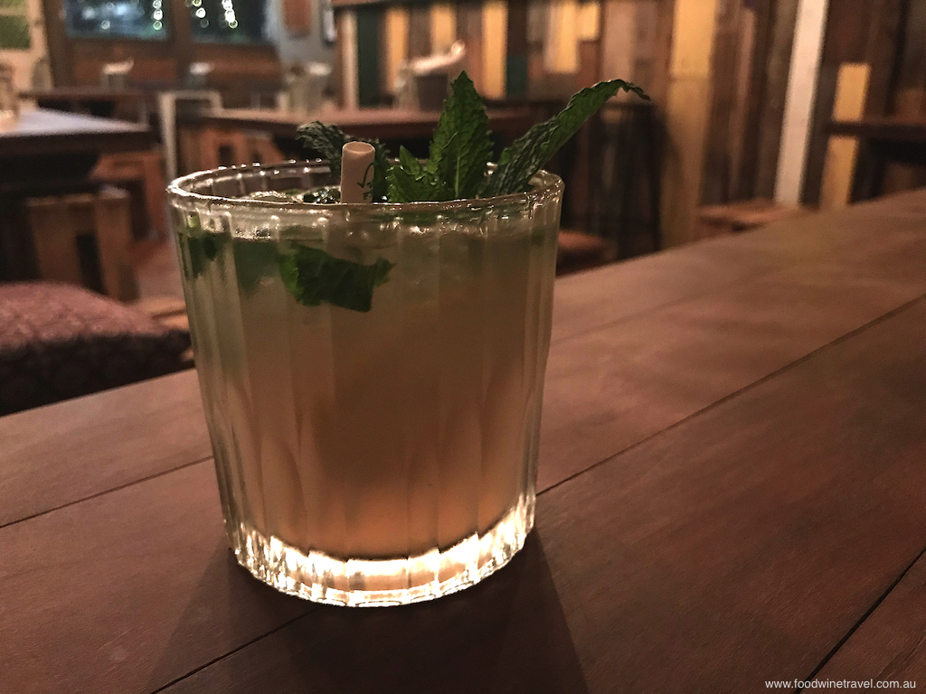 Mountain Wallflower is a blend of Limoncello, gin,  lime and fresh mint, topped with traditional lemonade.