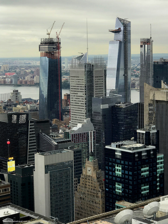 The old and the new viewed from Top of the Rock