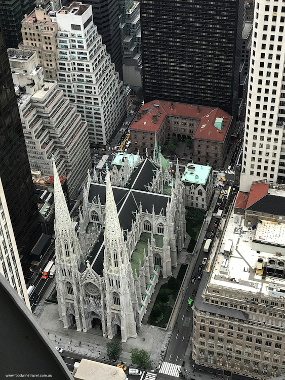 St Patrick's Cathedral as seen from Top of the Rock.