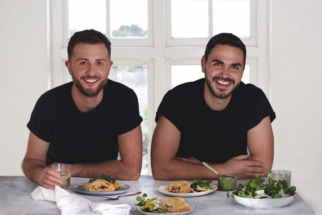 Vegan cookbook authors Henry Firth and Ian Theasby, of Bish Bash Bosh