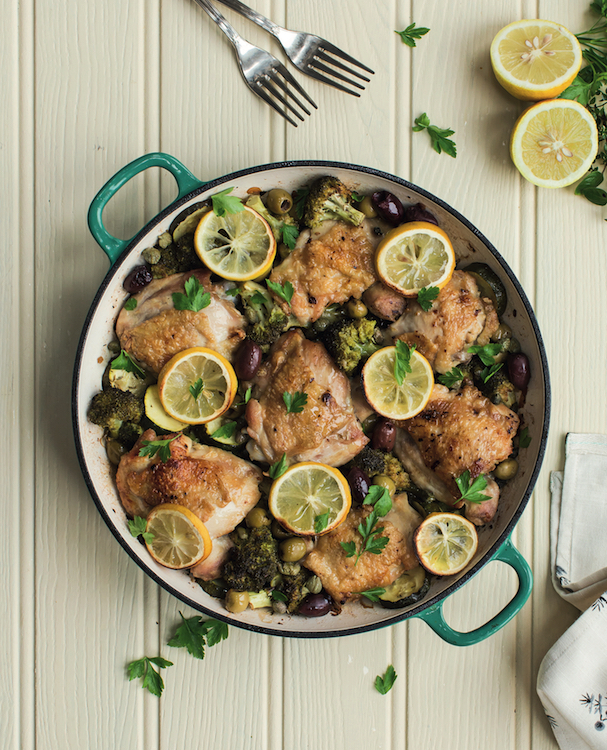 Crispy Chicken with Olives and Lemon, from The Keto All Day Cookbook.