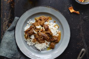 Recipe for Beef Rendang, from Fire Islands, an Indonesian cookbook by Eleanor Ford