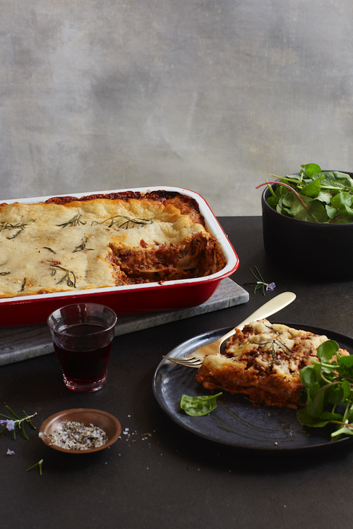 Recipe for vegan Classic Lasagne from Bish Bash Bosh, by Henry Firth and Ian Theasby.
