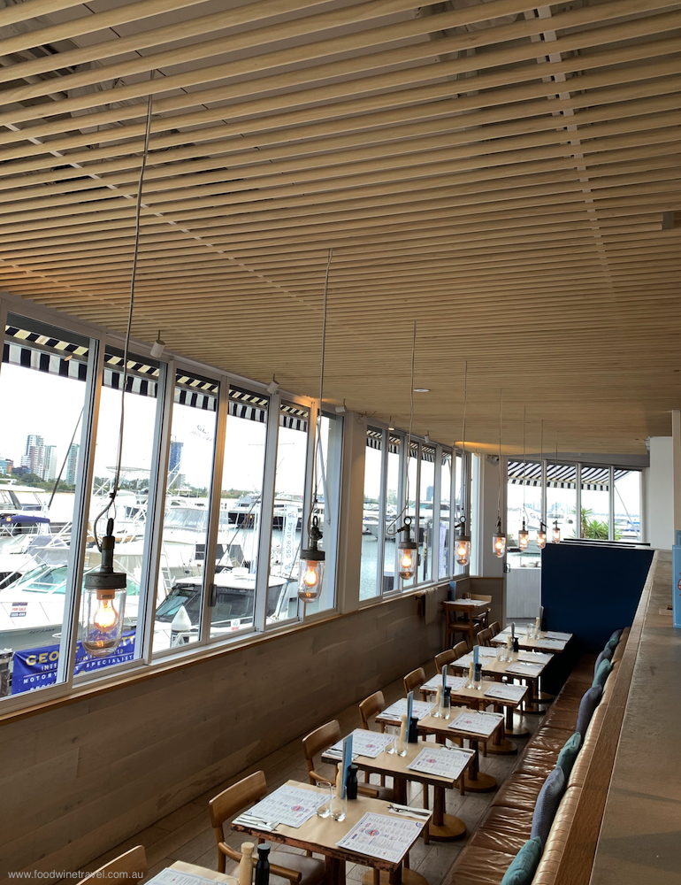 King Crab Co has a casual vibe and great views of the marina.