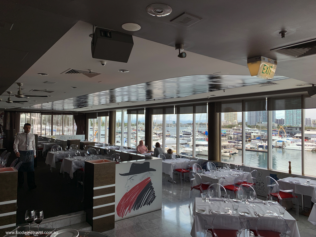 Ristorante Fellini has sweeping views of the marina.