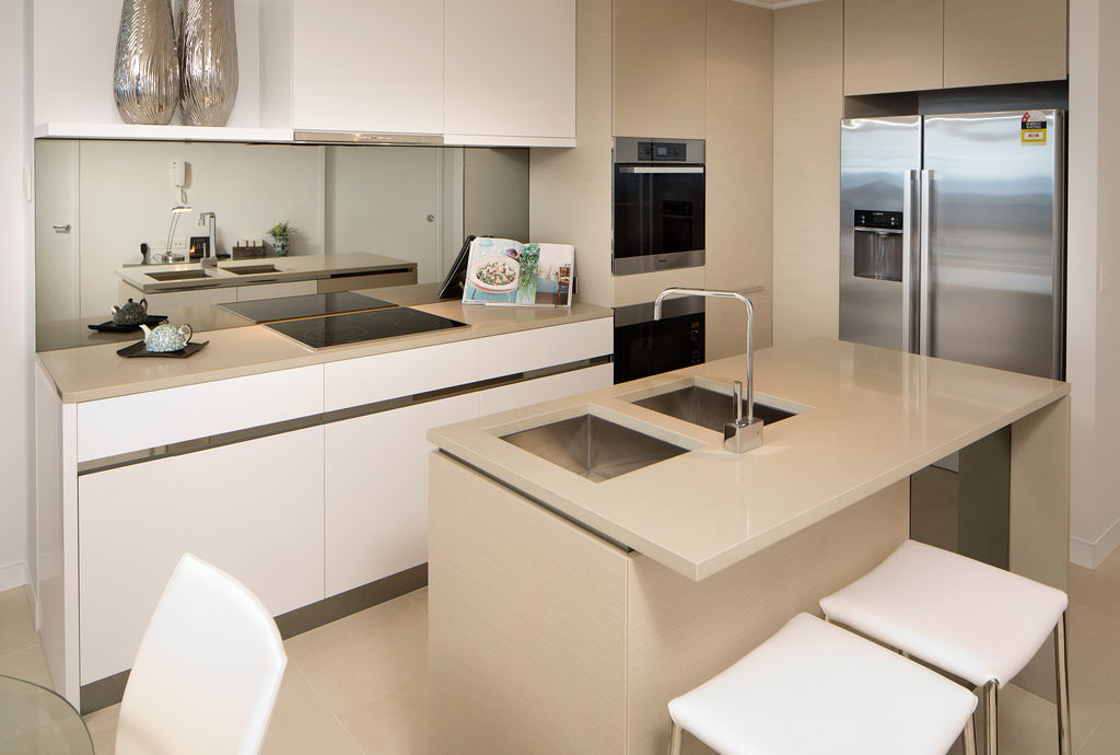 Full-sized kitchen in every apartment makes self-catering easy.