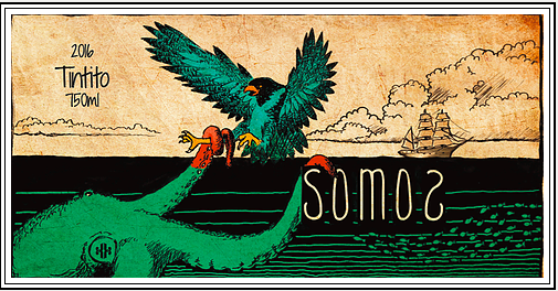 Somos Tintito, a biodynamic blend of Grenache, Nero D'Avola, and Aglianico.