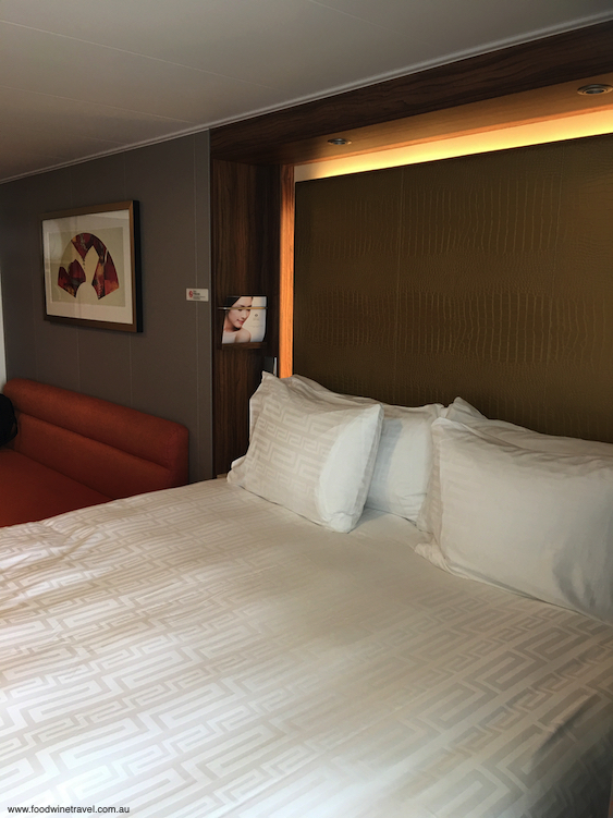 Maurie's stateroom on board Genting Dream.