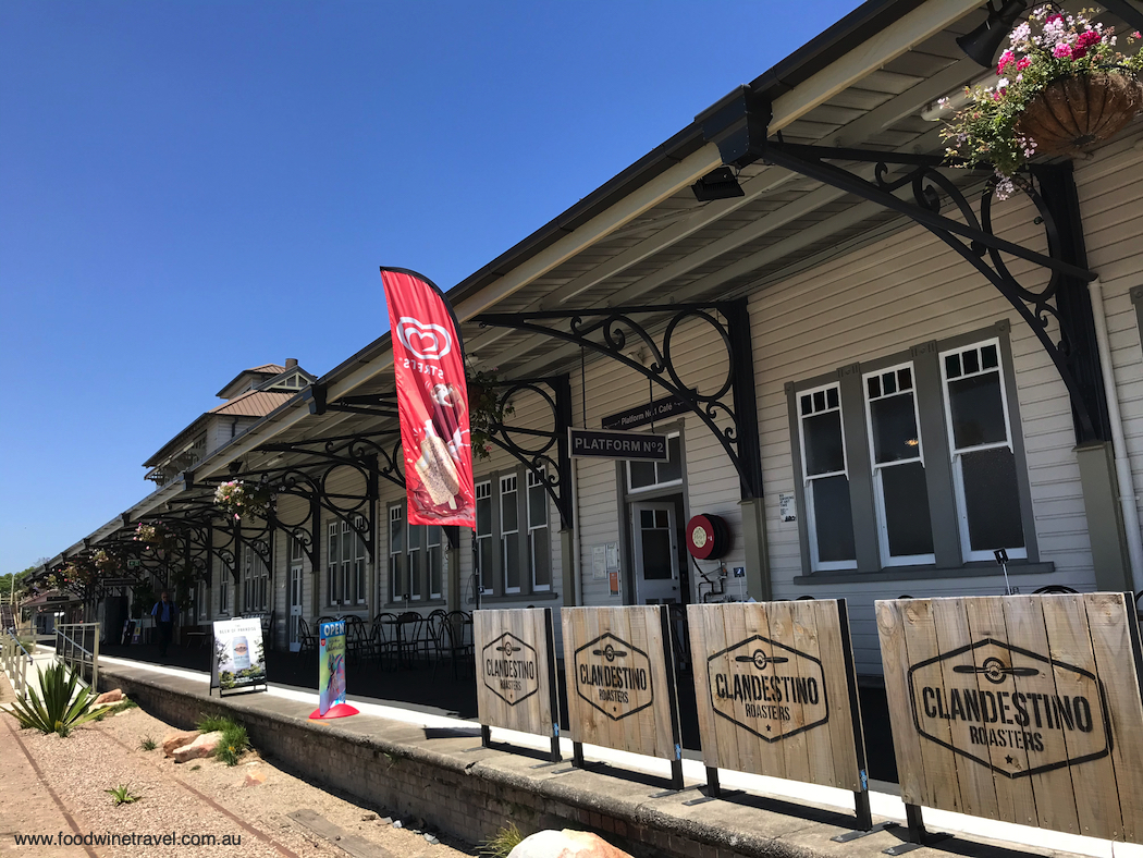 Gympie's beautifully restored railway station, now home to Platform No.1 Cafe.