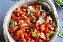 Recipe for Easy Chicken Tagine, from The Fast 800 Recipe Book by Dr Claire Bailey.
