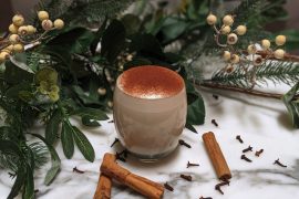 Recipe for traditional Christmas eggnog