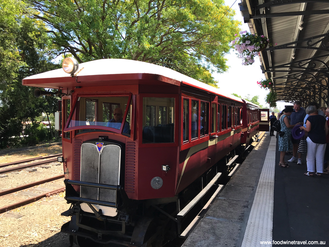 The Mary Valley Rattler departs from historic Gympie Station.