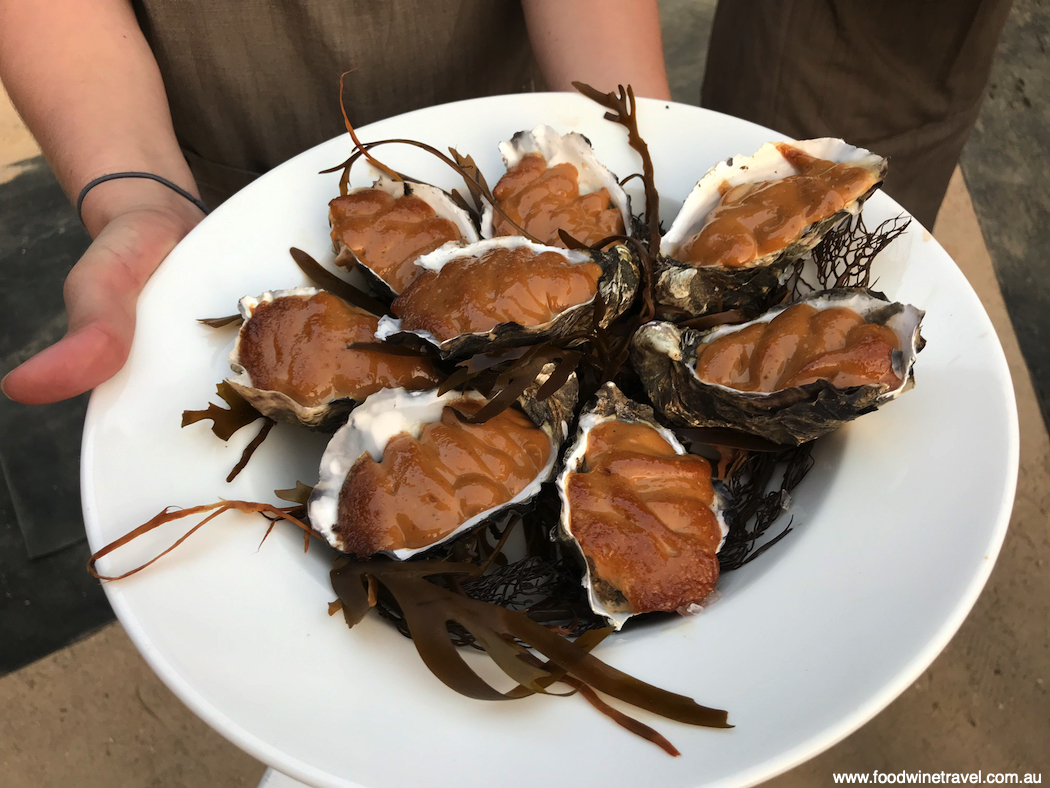 Oysters with a Marmite topping, by the team from Montreal's Joe Beef.