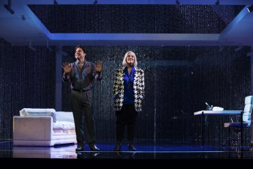 Jason Klarwein as Colin and Marg Downey as Elaine in the Queensland Theatre production of David Williamson's Emerald City.