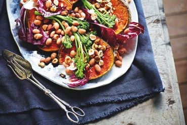 Honey-Roasted Pumpkin, Borlotti Bean, Broccolini And Hazelnut Salad, from The Anti-Inflammatory Cookbook.