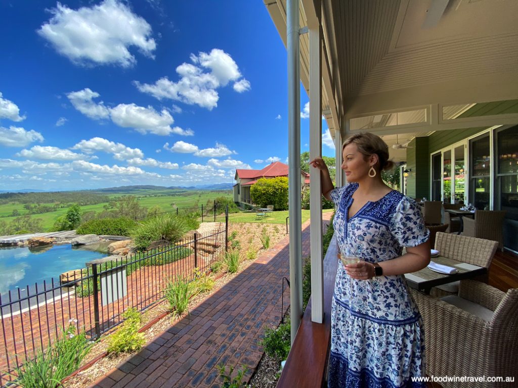 Spicers Hidden Vale Homage Restaurant Tamara with Glass