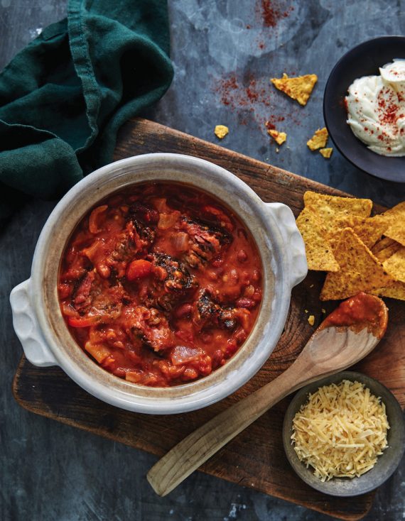 Chilli Beef Bowl, a must-try recipe from Ribs and Sides, by Adam Roberts.