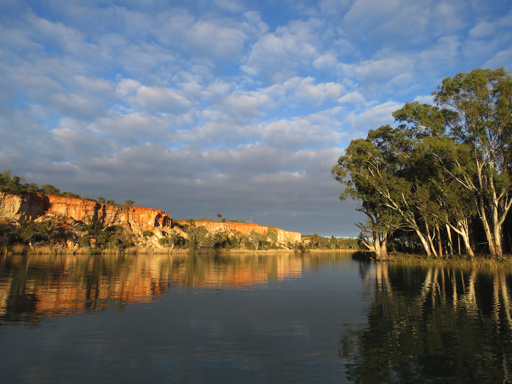 Queens Bend Cliffs, viewed from the Murray River Walk.