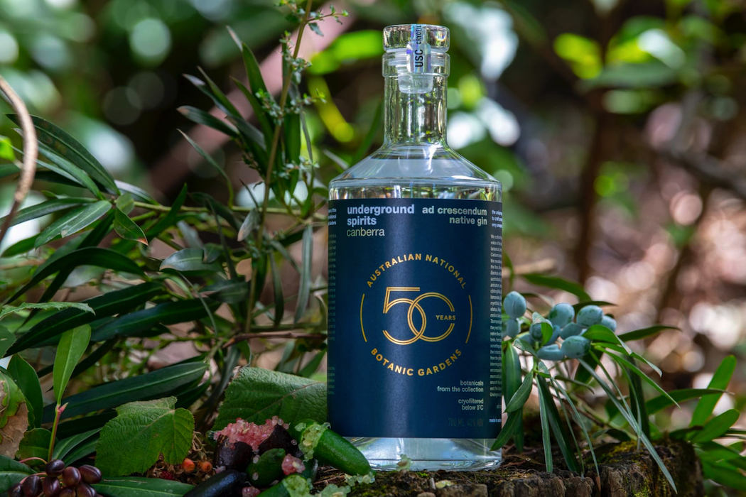 Australian National Botanic Gardens Underground Spirits Ad Crescendum Native Gin