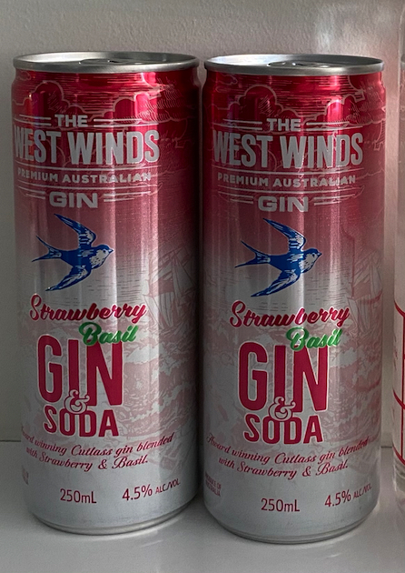 West Winds Strawberry Basil Gin Soda