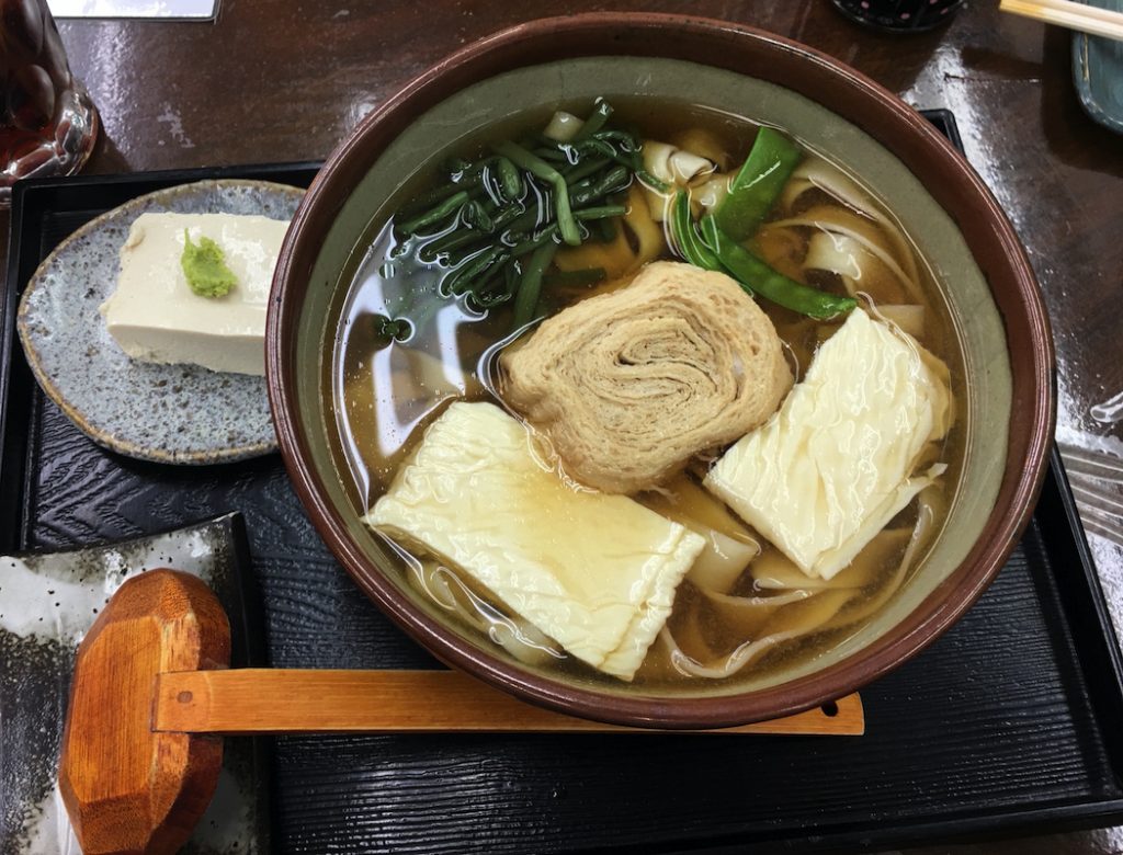 Yuba adds a special touch to noodle dishes in Nikko.