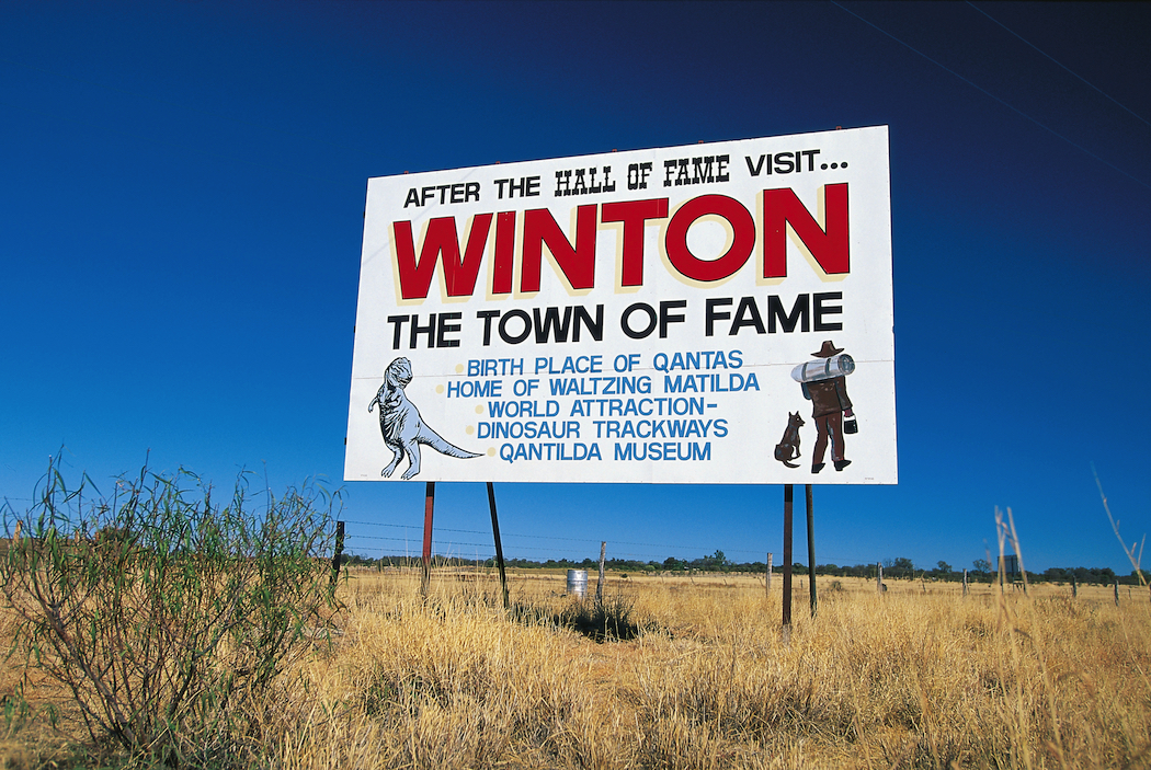 Winton is home to the Waltzing Matilda Centre, Australian Age of Dinosaurs Museum and Lark Quarry Conservation Park.