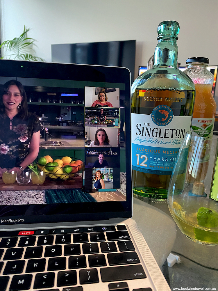 Katie Nagar, whisky ambassador for Diageo in Australia, hosting the online tasting.