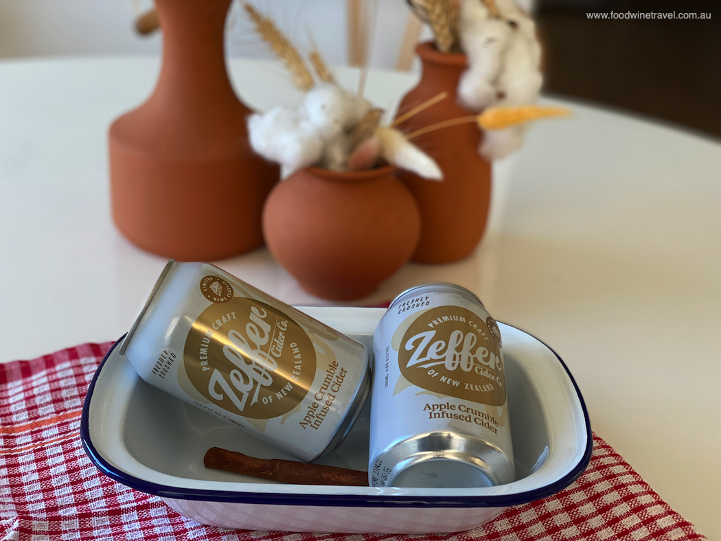 Zeffer Apple Crumble Infused Cider and a recipe for apple crumble