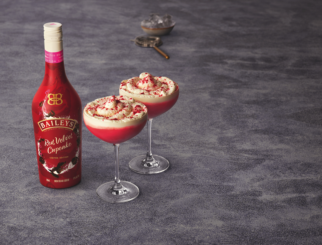 Baileys Red Velvet Cupcake: indulgent and festive.