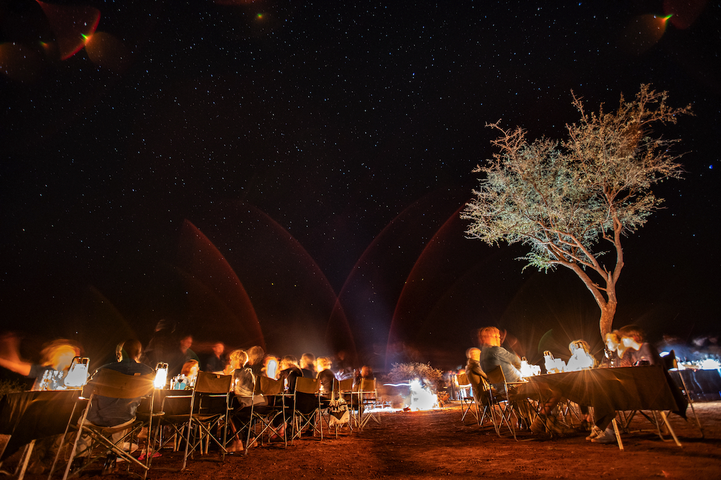 Dinner under the stars is incredibly special.