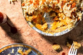 Recipe for Butternut pumpkin mac 'n' cheese, from Vegan Junk Food.