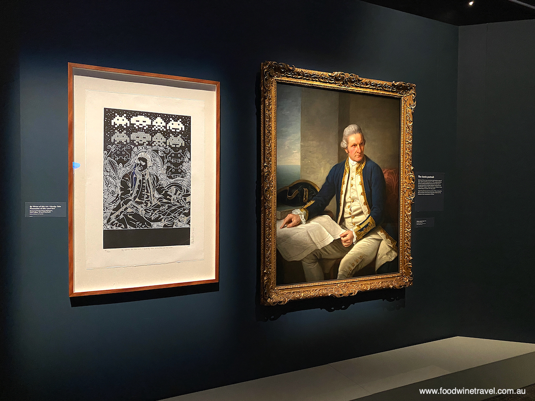 Endeavour Voyage, at the National Museum of Australia, marking the 250th anniversary of James Cook’s voyage charting the Australian continent. This brilliant exhibition tells the story from the perspective of First Peoples as well.