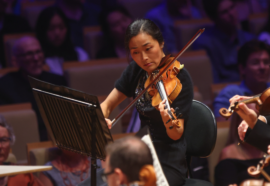 Queensland Symphony Orchestra Co-Concertmaster Natsuko Yoshimoto performing Scheherazade. Photographer: Peter Wallis.