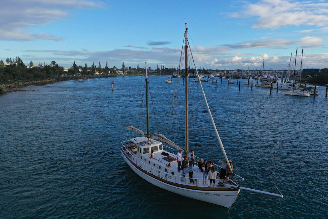 Saltwater Eco Tours on a restored century-old sailing vessel.