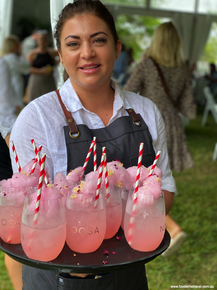 Rose Petal Fizz, a pretty in pink cocktail made with Pomona Distilling Co Pink Gin.