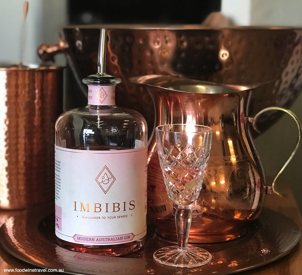 Passionate about Passion, pink Imbibis gin made with native rosella.