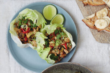 Minced Tofu Lettuce Cups, from 28 Days Vegan.