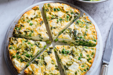The Fast 800 Easy, Feta, Pea and Mint Crustless Quiche. Creating home-cooked meals during lockdown..