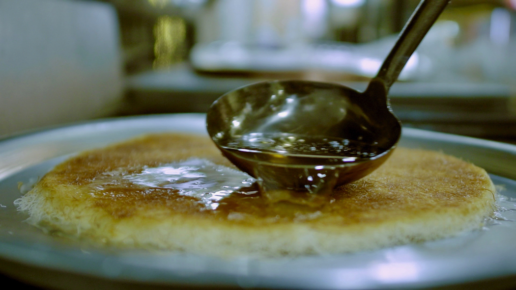 Kanafeh, a traditional Middle Eastern dessert.