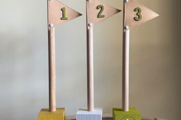 Cute café table numbers from Stix & Flora.