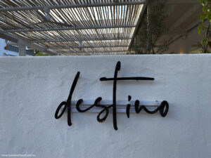 Destino was inspired by the beach bars of Europe.