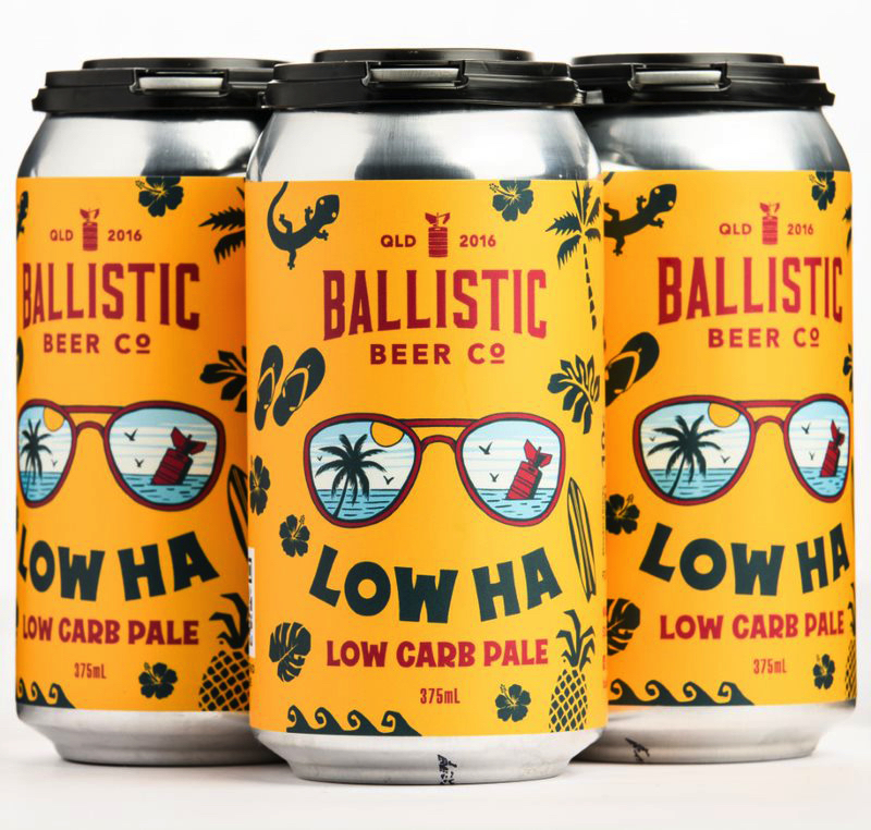 Ballistic Beer Co Low Ha Low Carb Pale craft beer