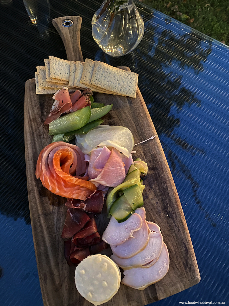 The sensational charcuterie board prepared by the Pialligo Estate team.