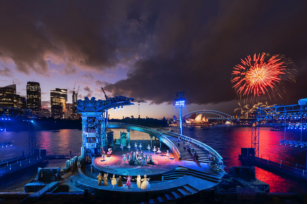 A dress circle view of Sydney Harbour and The Phantom of the Opera.