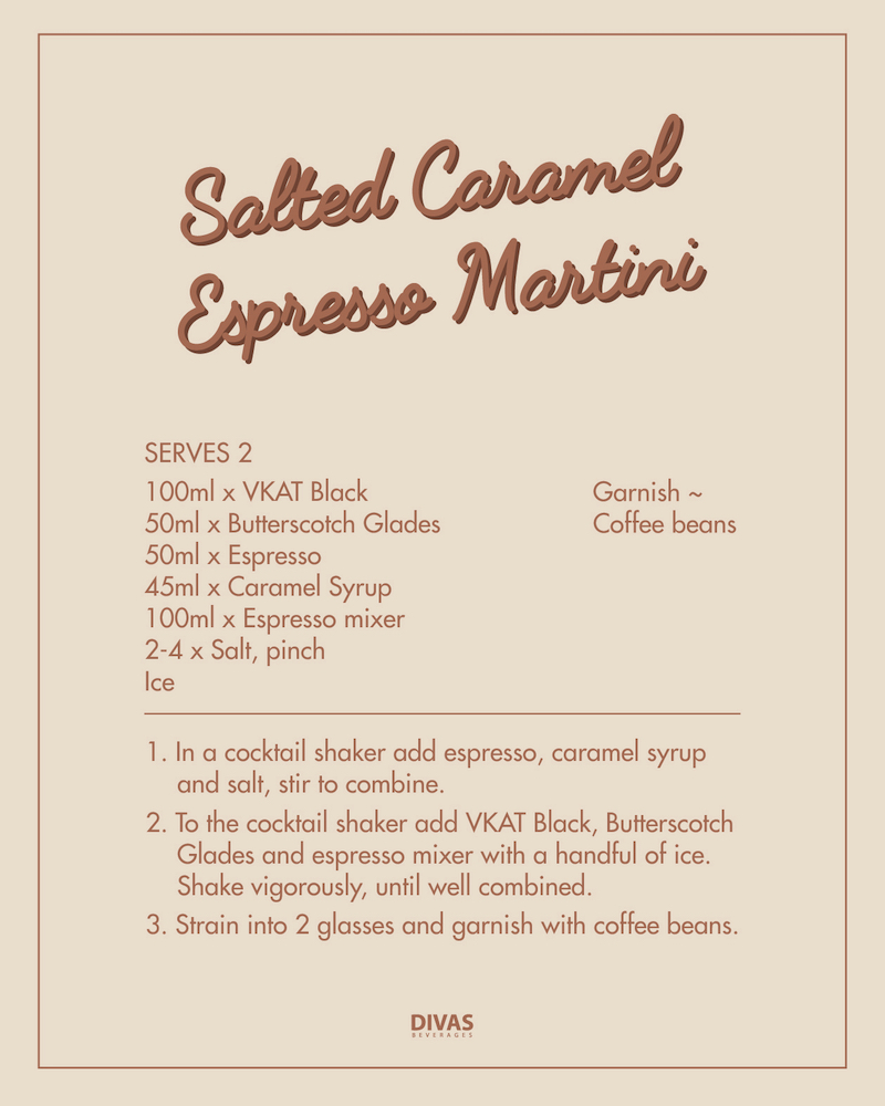 Salted Caramel Espresso Martini cocktail recipe