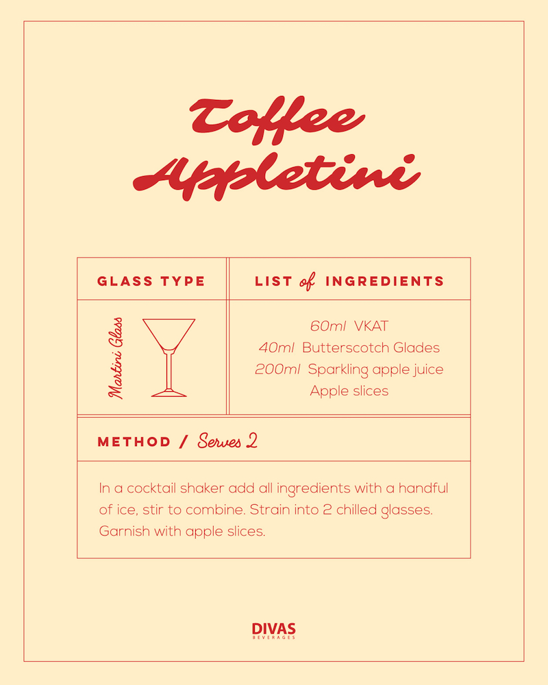 Toffee Appletini cocktail recipe