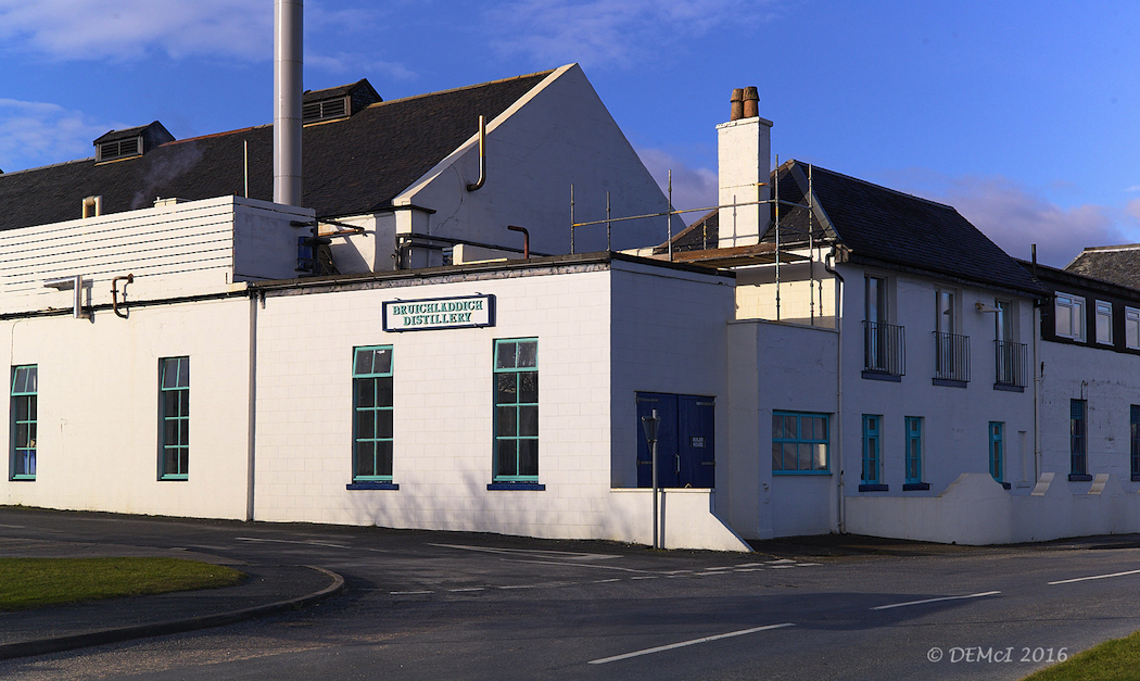 Bruachladdich’s iconic distillery on Islay in the Scottish Inner Hebrides.